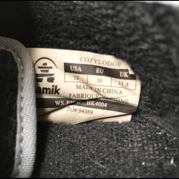 Kamik gray slippers VGUC  size 12 - Picture 9 of 10